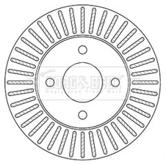 BORG & BECK BBD5349 — Тормозной диск