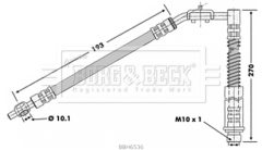 BORG & BECK BBH6536 — Тормозной шланг