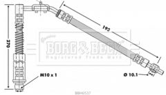 BORG & BECK BBH6537 — Тормозной шланг