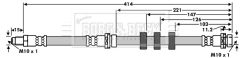 BORG & BECK BBH8010 — Тормозной шланг