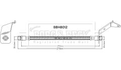 BORG & BECK BBH8012 — Тормозной шланг