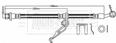 BORG & BECK BBH8127 — Furtun de frână