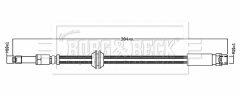 BORG & BECK BBH8838 — Furtun de frână