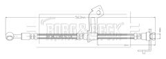 BORG & BECK BBH8898 — Furtun de frână