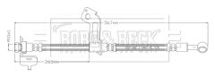 BORG & BECK BBH8899 — Furtun de frână