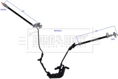 BORG & BECK BBH9023 — Furtun de frână