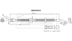 BORG & BECK BBH9054 — Тормозной шланг