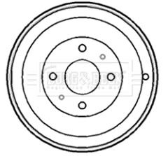 BORG & BECK BBR7148 — Tambur de frână