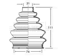 BORG & BECK BCB2327 — Set burduf planetară
