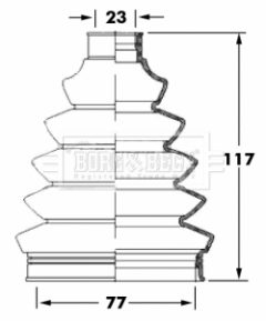 BORG & BECK BCB6068 — Пыльник ШРУСа