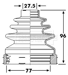 BORG & BECK BCB6244 — Set burduf planetară