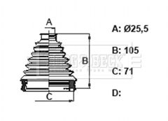 BORG & BECK BCB6318 — Пыльник ШРУСа