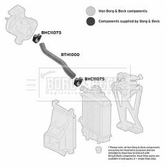 BORG & BECK BTH1000 — Furtun intercooler