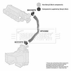 BORG & BECK BTH1002 — Furtun intercooler