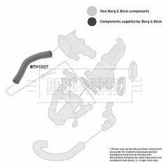 BORG & BECK BTH1007 — Furtun intercooler