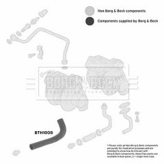 BORG & BECK BTH1008 — Furtun intercooler