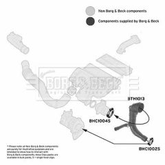 BORG & BECK BTH1013 — Furtun intercooler