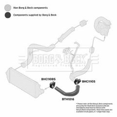 BORG & BECK BTH1016 — Furtun intercooler