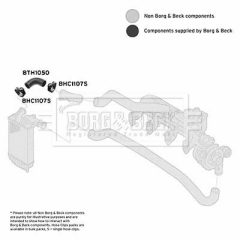 BORG & BECK BTH1050 — Furtun intercooler