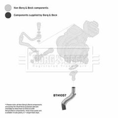 BORG & BECK BTH1057 — Furtun intercooler