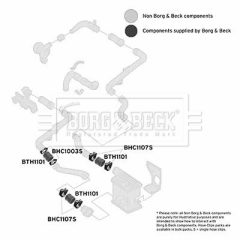 BORG & BECK BTH1101 — Furtun intercooler