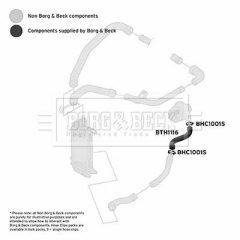 BORG & BECK BTH1116 — Furtun intercooler