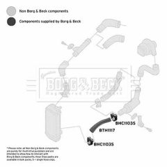 BORG & BECK BTH1117 — Furtun intercooler