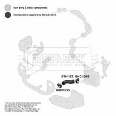 BORG & BECK BTH1122 — Furtun intercooler
