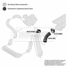 BORG & BECK BTH1192 — Furtun intercooler