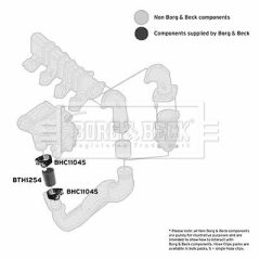BORG & BECK BTH1254 — Патрубок интеркулера