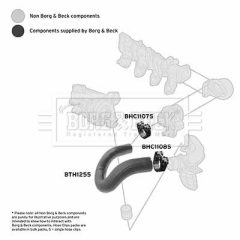 BORG & BECK BTH1255 — Furtun intercooler