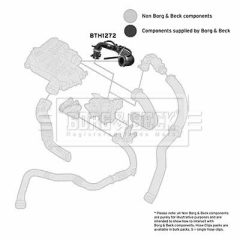 BORG & BECK BTH1272 — Патрубок интеркулера