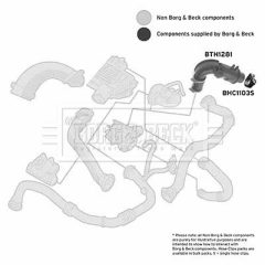 BORG & BECK BTH1281 — Патрубок интеркулера