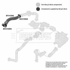 BORG & BECK BTH1286 — Патрубок интеркулера