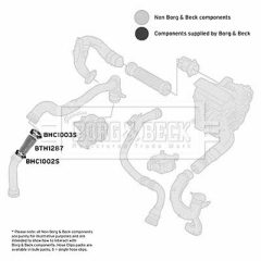 BORG & BECK BTH1287 — Патрубок интеркулера