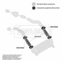 BORG & BECK BTH1291 — Furtun intercooler