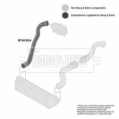 BORG & BECK BTH1304 — Furtun intercooler
