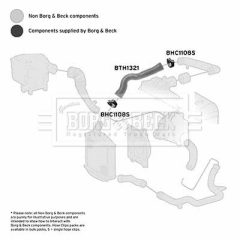 BORG & BECK BTH1321 — Furtun intercooler