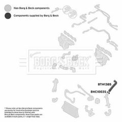 BORG & BECK BTH1385 — Патрубок интеркулера