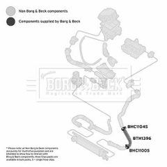BORG & BECK BTH1396 — Furtun intercooler