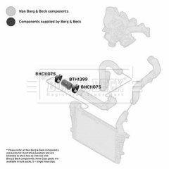 BORG & BECK BTH1399 — Патрубок интеркулера