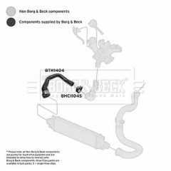 BORG & BECK BTH1404 — Furtun intercooler