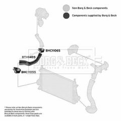 BORG & BECK BTH1405 — Furtun intercooler