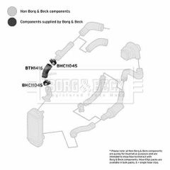 BORG & BECK BTH1416 — Furtun intercooler