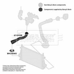 BORG & BECK BTH1438 — Furtun intercooler