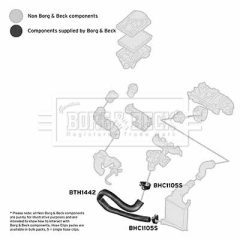 BORG & BECK BTH1442 — Патрубок интеркулера