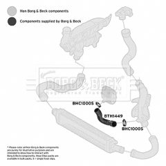 BORG & BECK BTH1449 — Furtun intercooler