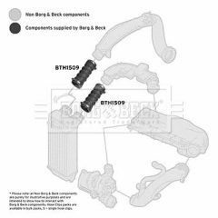 BORG & BECK BTH1509 — Патрубок интеркулера