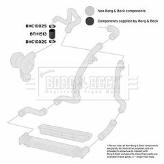 BORG & BECK BTH1513 — Furtun intercooler