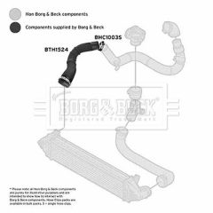 BORG & BECK BTH1524 — Furtun intercooler
